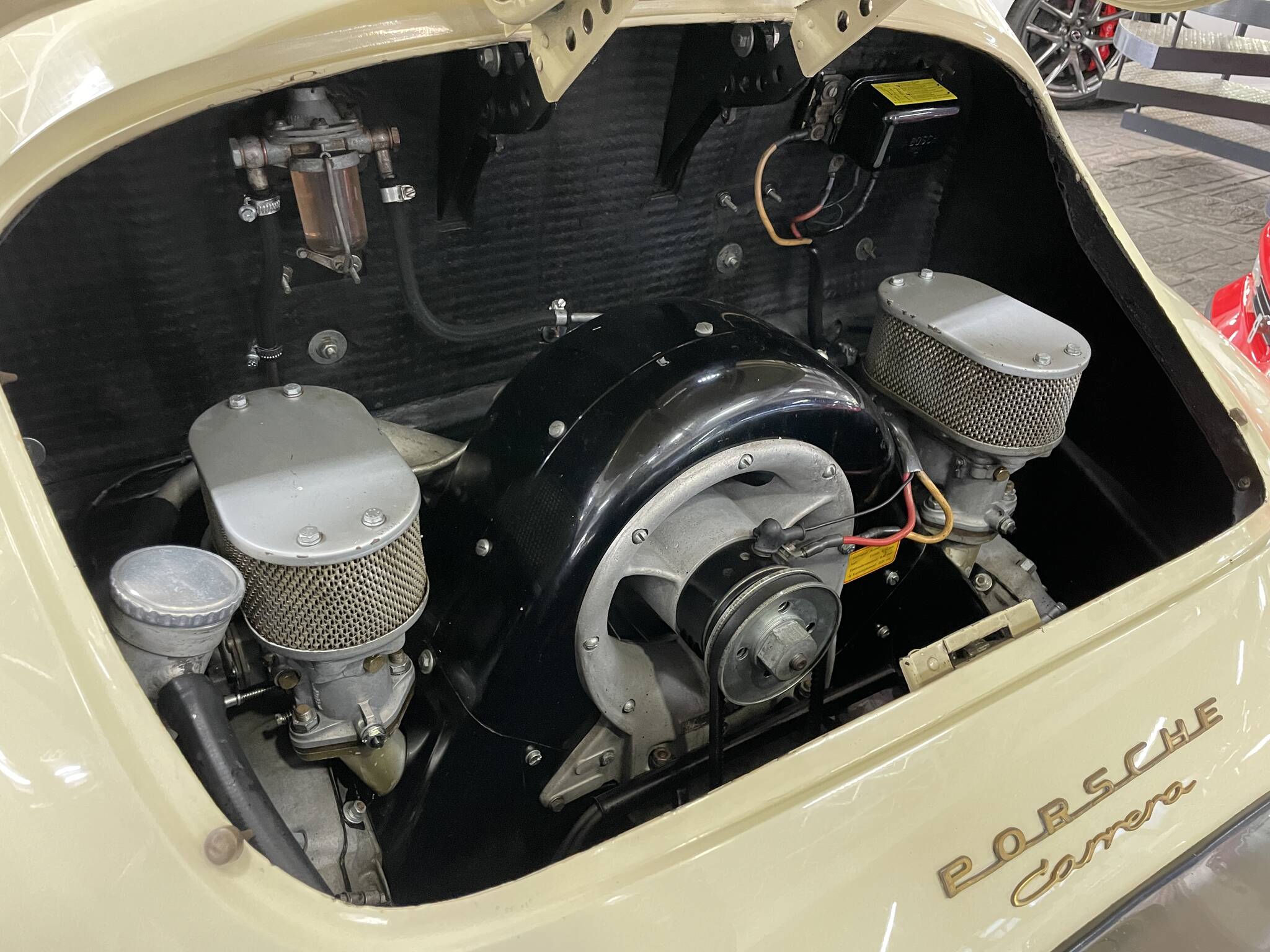 ポルシェ356A 純正リアエンジンフード スチール製 PORSCHE Shinoda Automobile